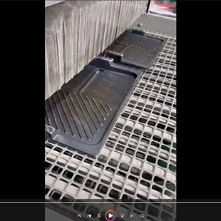 重庆客户案例：烧烤盘喷砂机喷砂处理效果视频
