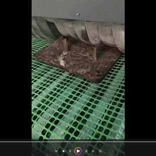 佛山客户案例：铁板除锈输送式喷砂机工作视频