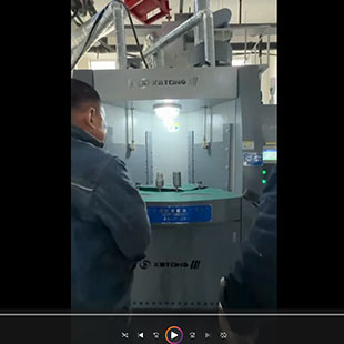 山西客户案例：钢材钻探头自动喷砂机工作视频