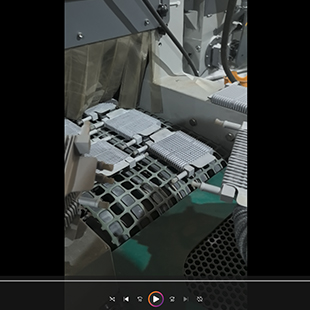 河北客户案例：铝材自动喷砂机工作视频