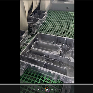 北京客户案例：压铸件铝材喷砂机工作视频